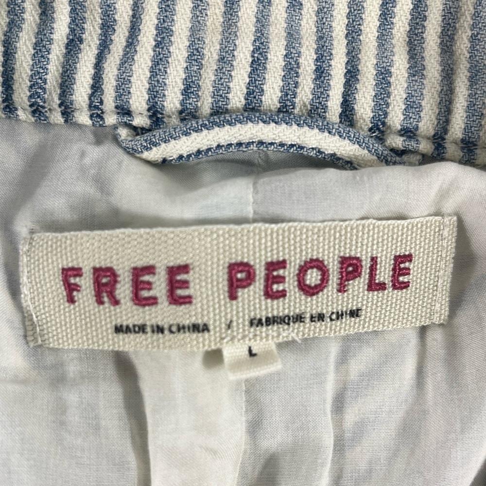 Free People Bleached Out Indigo Button Down Jacket - Picture 4 of 12